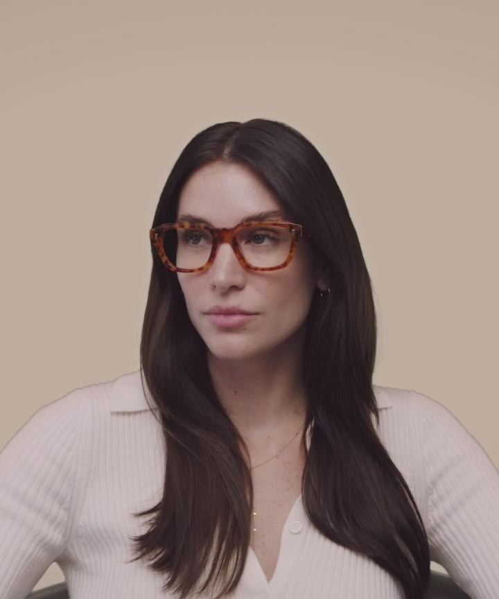 Johann Wolff Dessau Amber Tortoise Eyeglasses