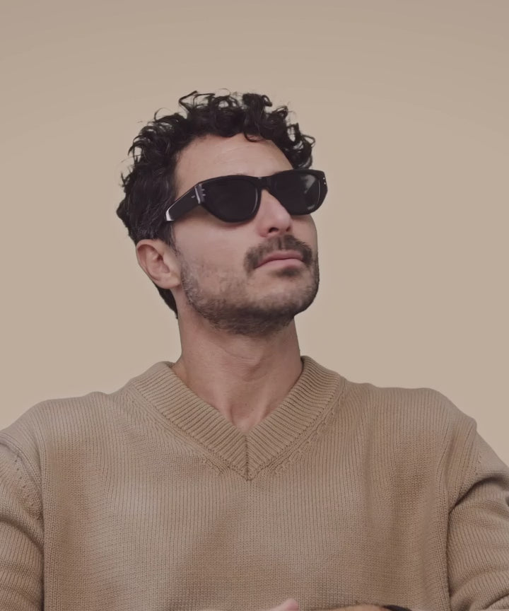 Johann Wolff Weimar Black Sunglasses