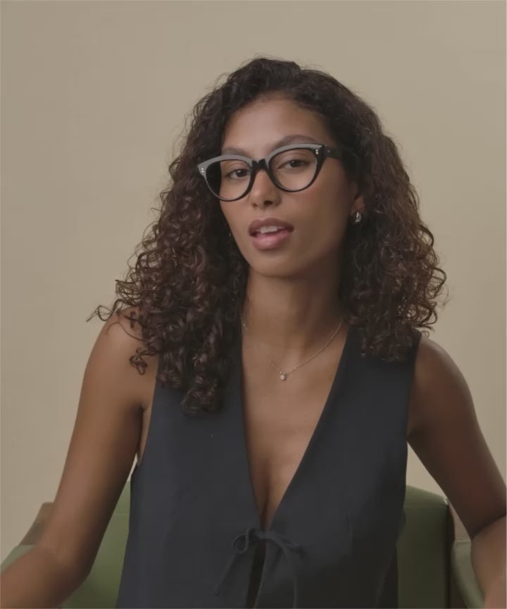 Johann Wolff Sophie Black Eyeglasses