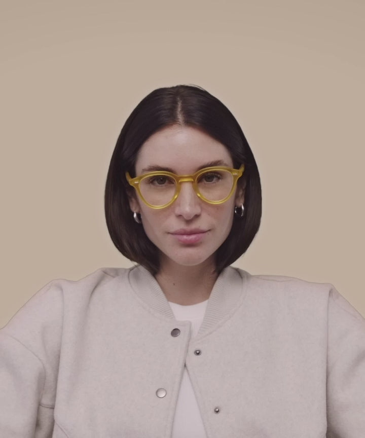 Johann Wolff Zhan Mellow Yellow Eyeglasses