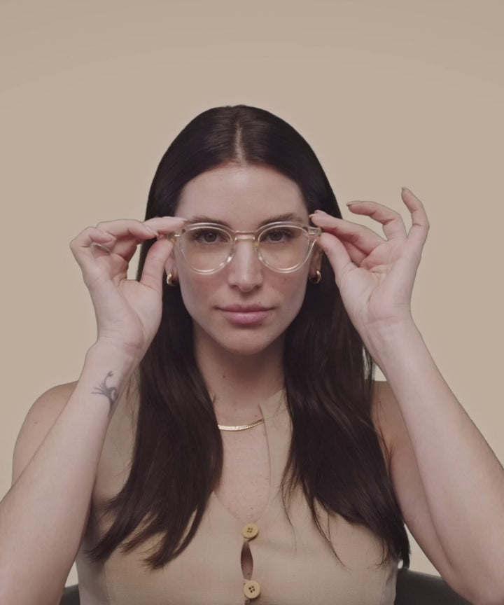 Johann Wolff Zhan Champagne Eyeglasses