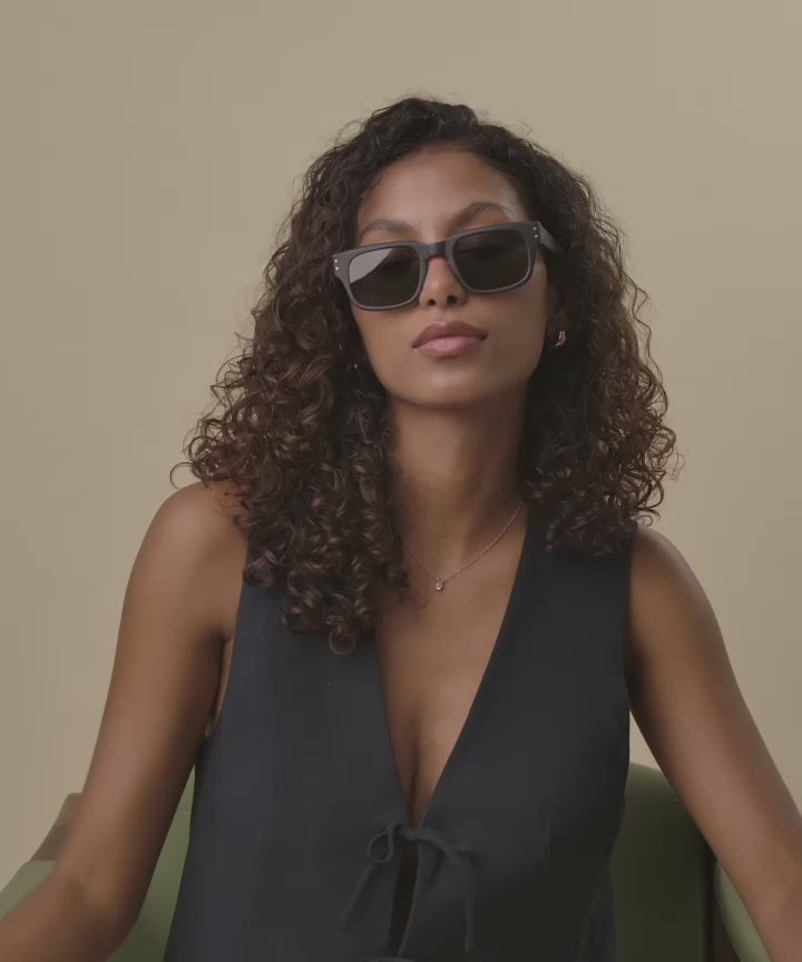 Johann Wolff Martin Matte Black Sunglasses