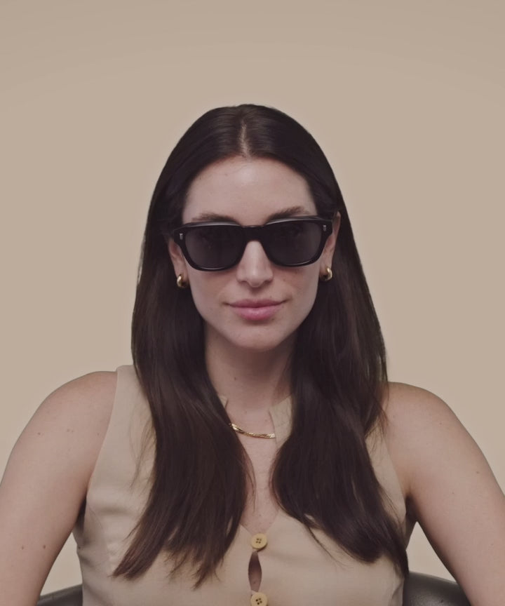 Johann Wolff Dessau Black Sunglasses