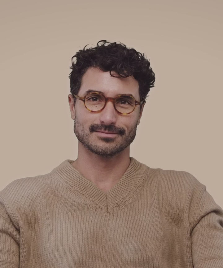 Johann Wolff Gatsby Matte Vintage Tortoise Eyeglasses