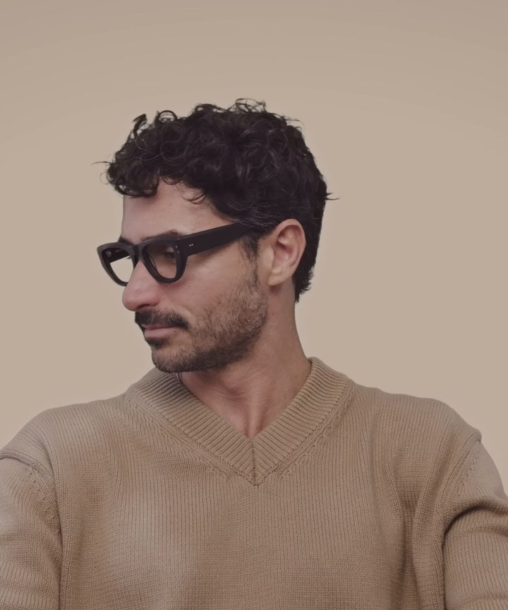 Johann Wolff Weimar Matte Black Eyeglasses