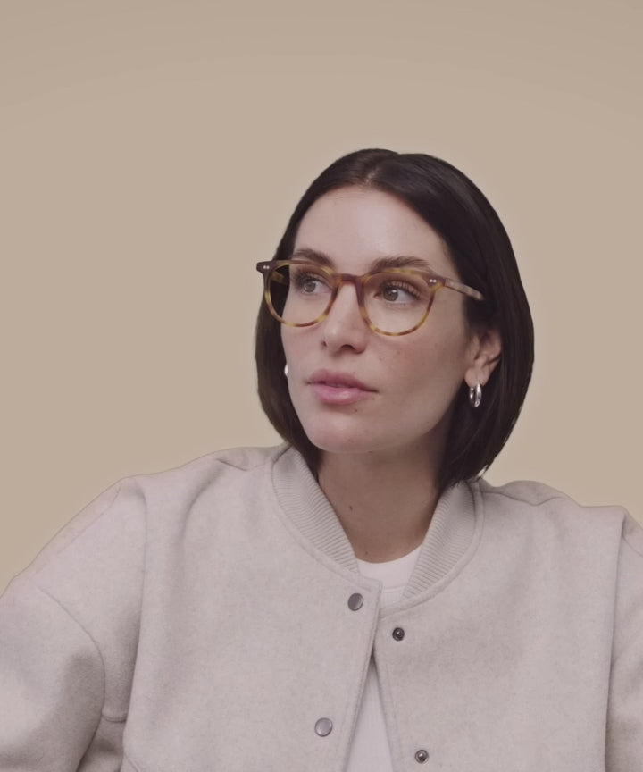 Johann Wolff Frankie Matte Vintage Tortoise Eyeglasses