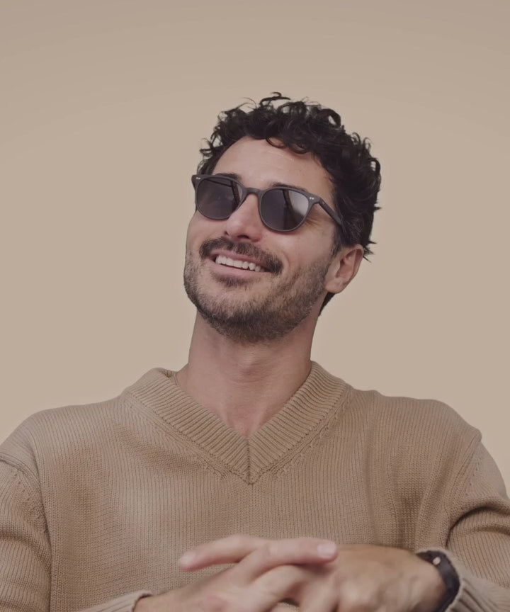 Johann Wolff Frankie Matte Smoke Sunglasses