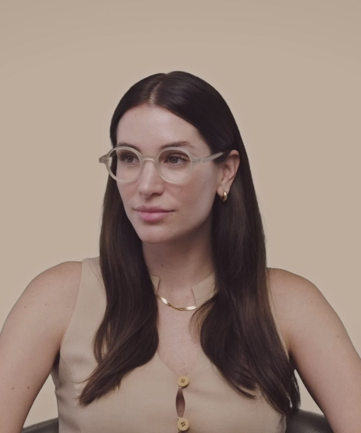 Johann Wolff Gatsby Cream Eyeglasses