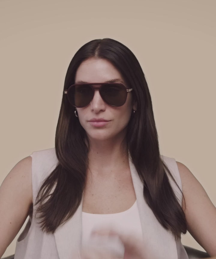 Johann Wolff Bernau Burgundy Sunglasses