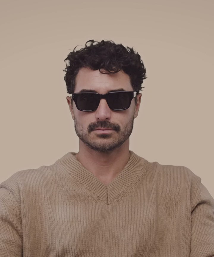 Johann Wolff Martin Black Sunglasses