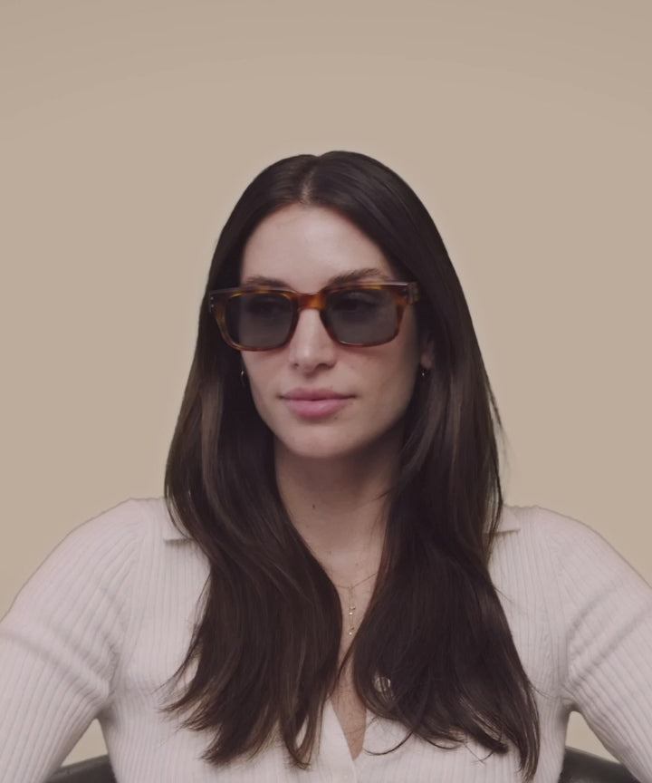 Johann Wolff Martin Vintage Tortoise Teal Sunglasses
