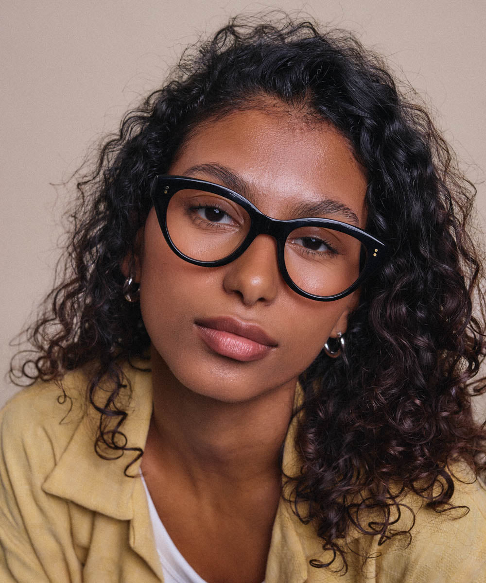 Johann Wolff Sophie Black Eyeglasses