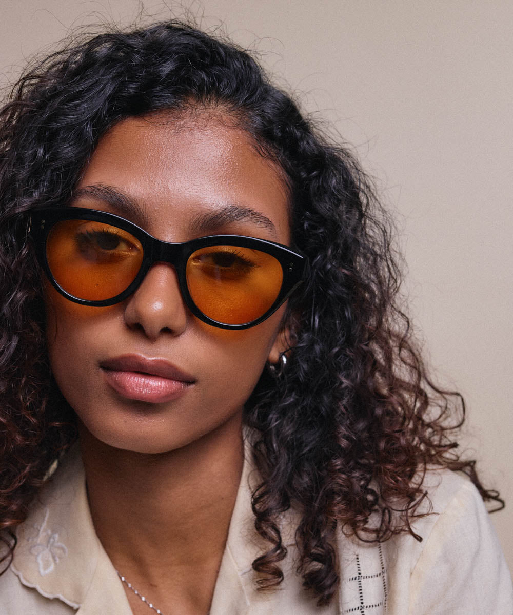 Johann Wolff Sophie Black Tuscan Sunglasses