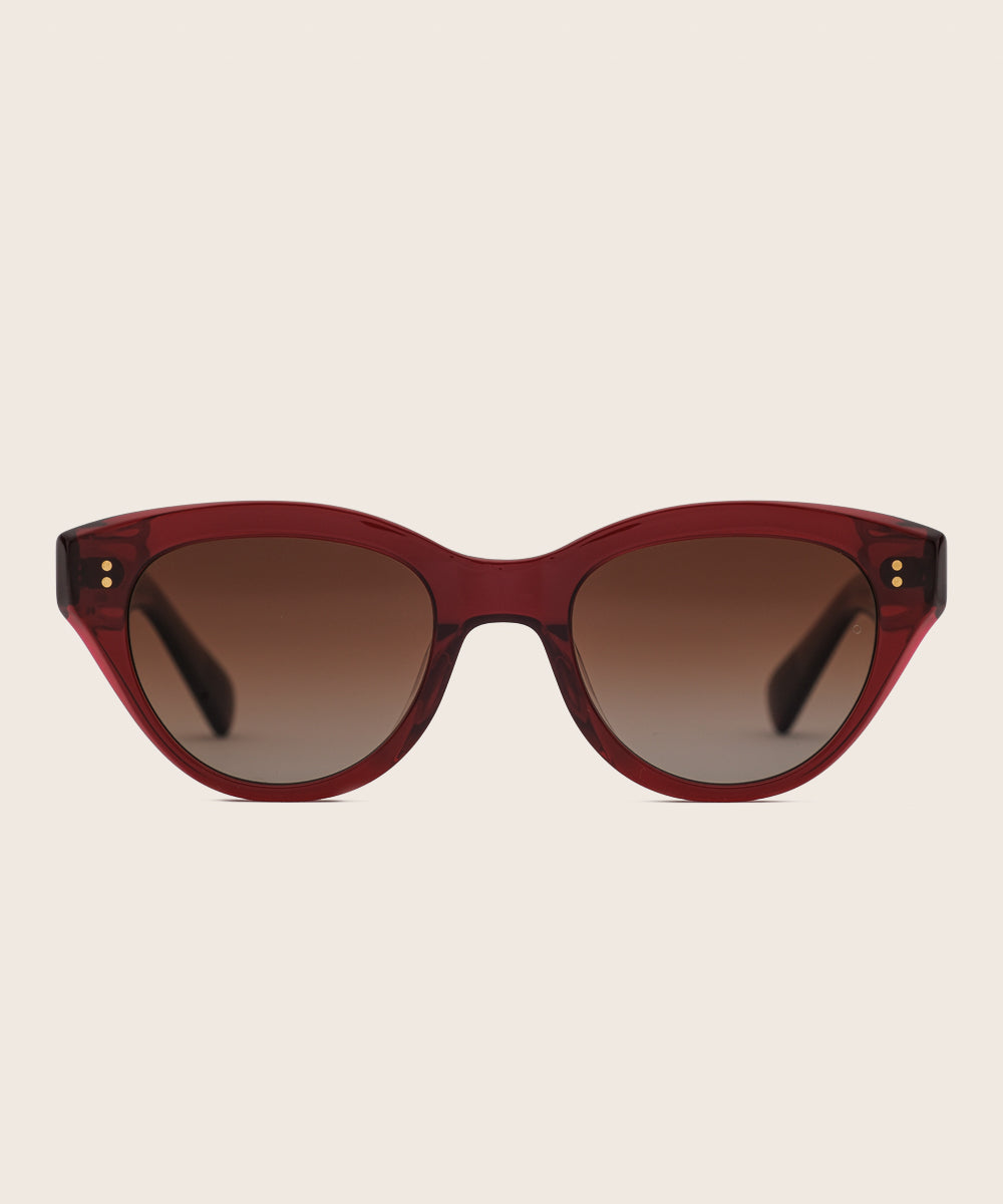 Johann Wolff Sophie Burgundy Sunglasses