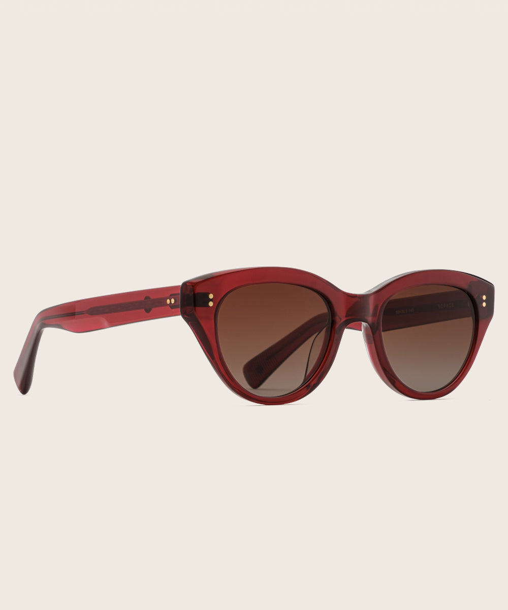 Johann Wolff Sophie Burgundy Sunglasses