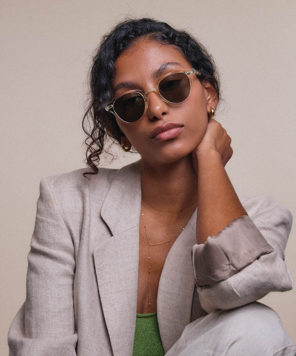 Johann Wolff Zhan Champagne Sunglasses