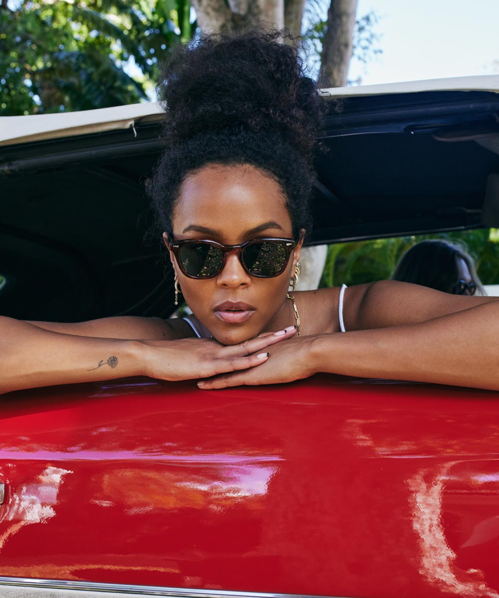 Johann Wolff Silver Arrow Havana Sunglasses