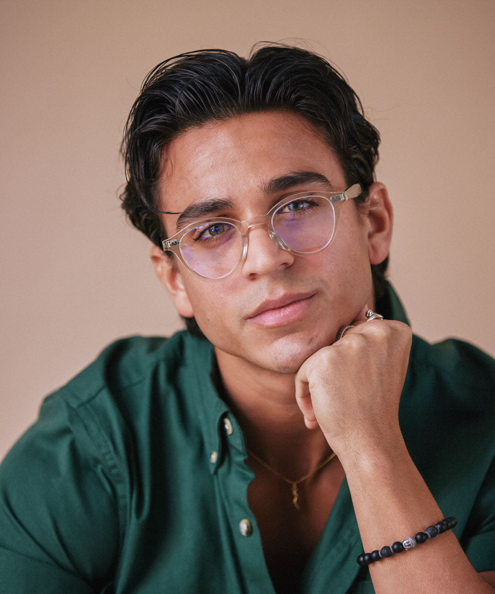 johann wolff zhan champagne eyeglasses