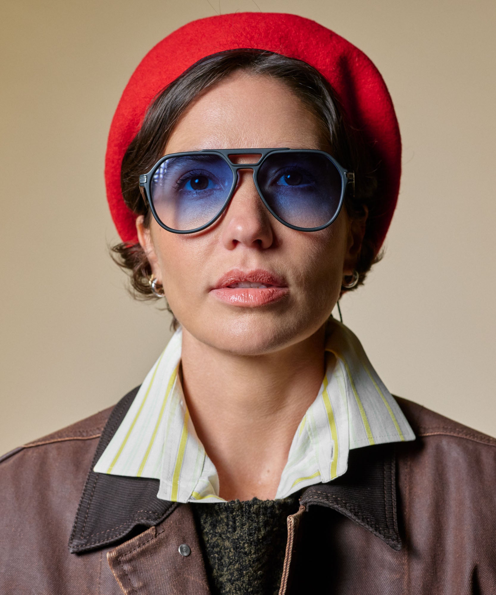 Johann Wolff Bernau Matte Black Sky Light Sunglasses110 