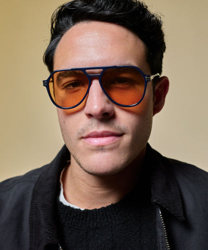 Johann Wolff Bernau Matte Navy Tuscan Light Sunglasses13 