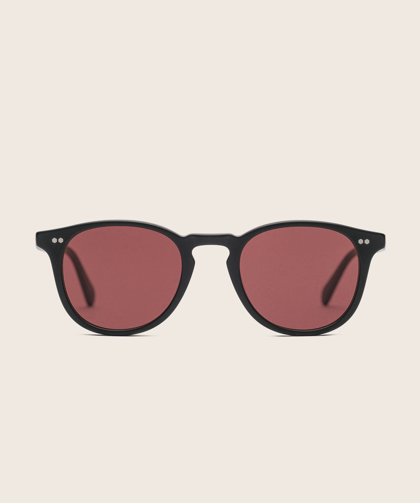 Johann Wolff Kepler Matte Black Burgundy Light Sunglasses2 #color_matte-black-burgundy