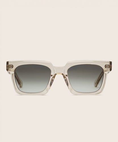 Johann Wolff Anna Champagne Smoke Green Sunglasses 