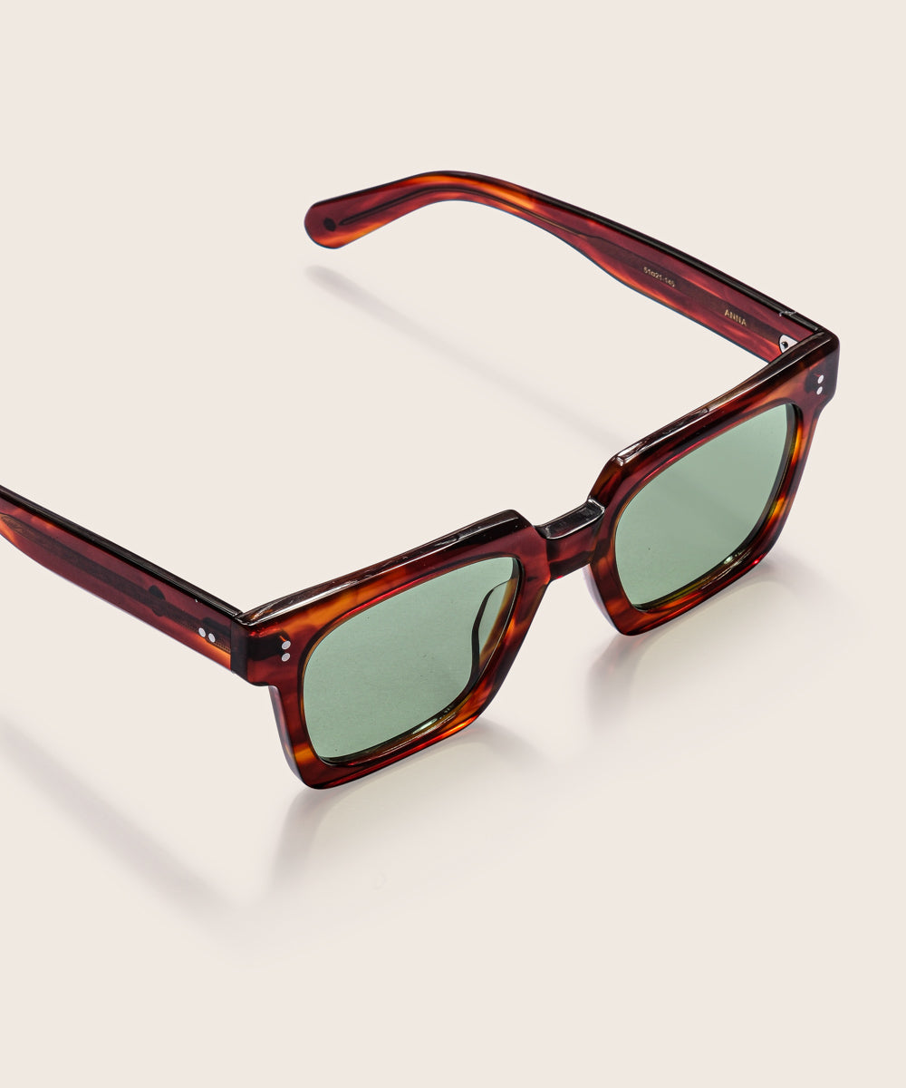 Johann Wolff Anna Havana Mint Sunglasses 