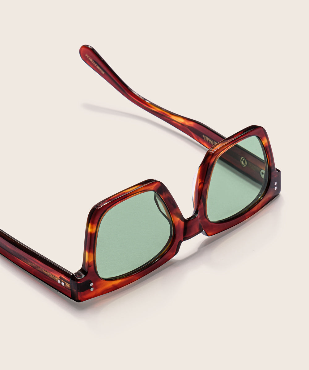 Johann Wolff Anna Havana Mint Sunglasses 