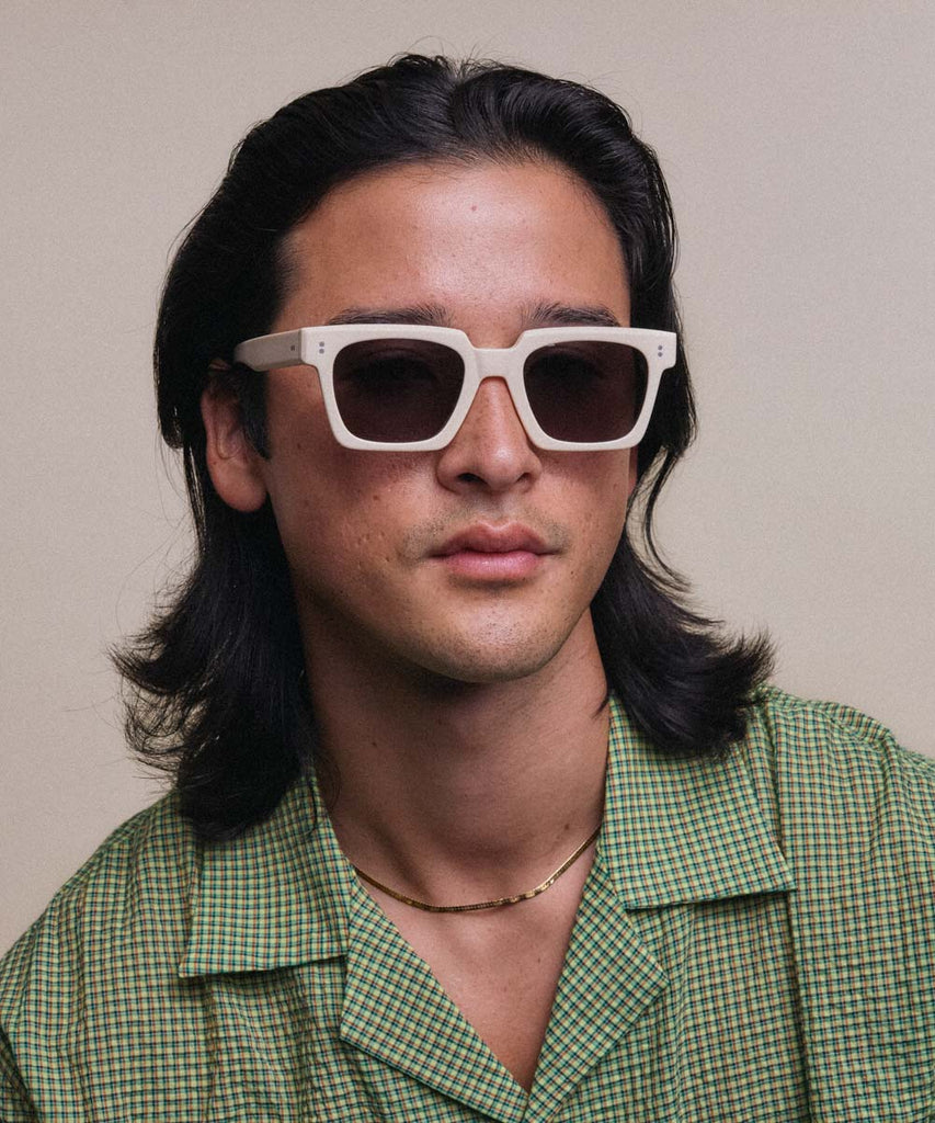 Johann Wolff Anna Matte Ivory Sunglasses #color_matte-ivory