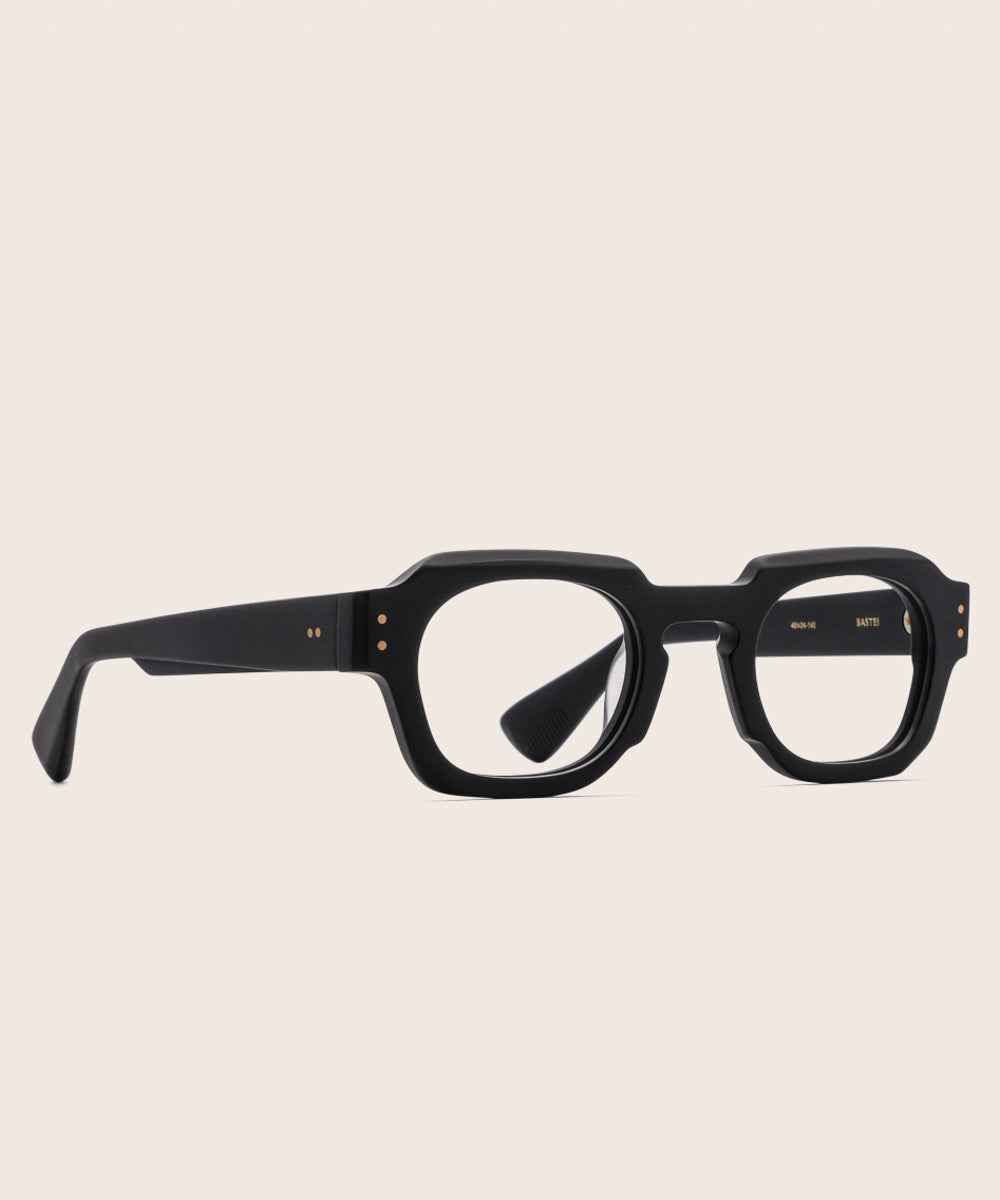 Johann Wolff Bastei Matte Black Eyeglasses 