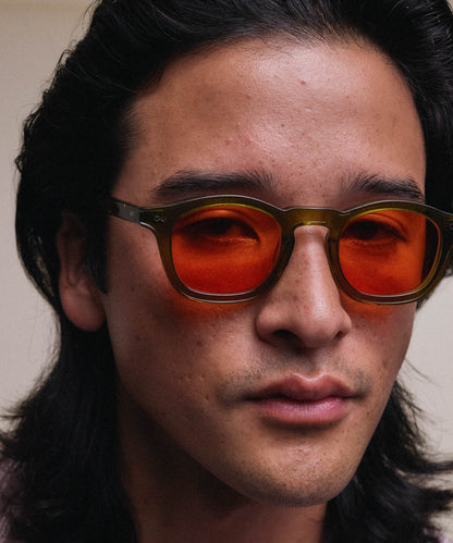 Johann Wolff Carousel Army Electric Orange Sunglasses 