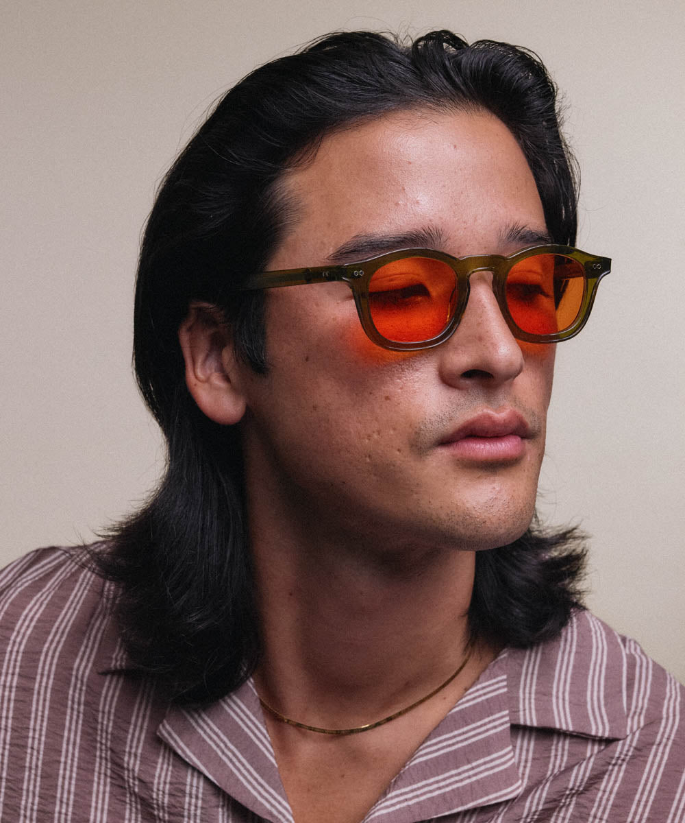 Johann Wolff Carousel Army Electric Orange Sunglasses 