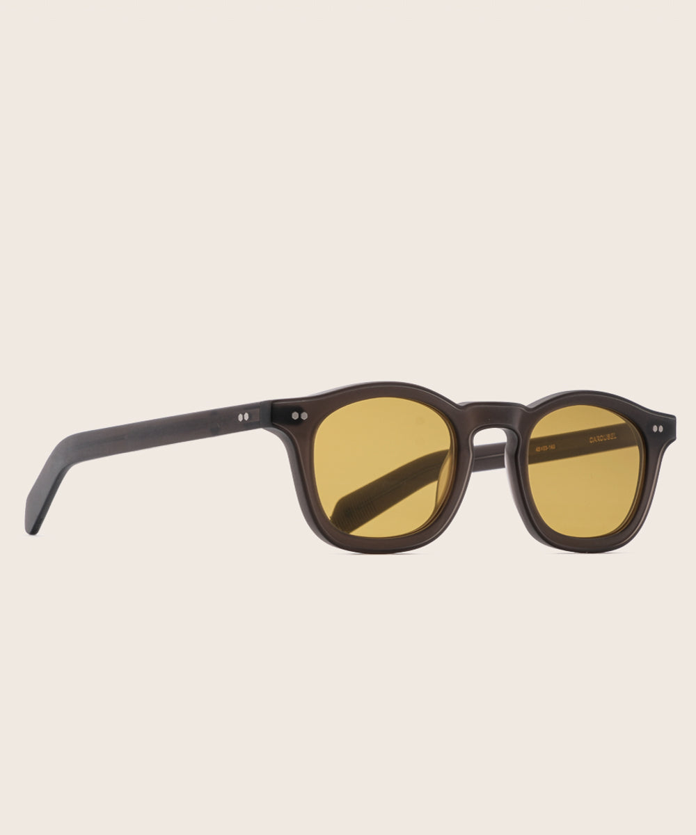 Johann Wolff Carousel Matte Smoke Burnt Yellow Sunglasses 