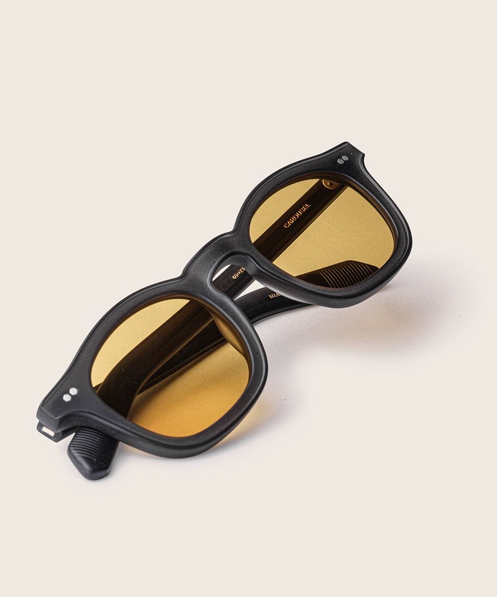 Johann Wolff Carousel Matte Smoke Burnt Yellow Sunglasses 