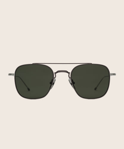 Johann Wolff Flieger Gunmetal Sunglasses 