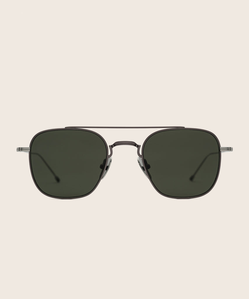Johann Wolff Flieger Gunmetal Sunglasses #color_gunmetal
