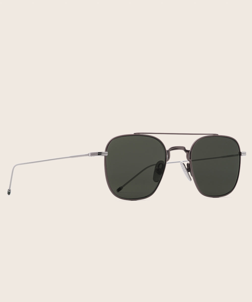 Johann Wolff Flieger Gunmetal Sunglasses 