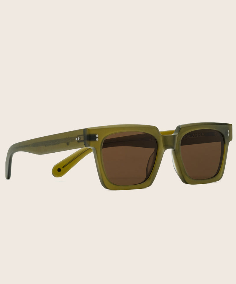 Johann Wolff Anna Army Matte Sunglasses #color_matte-army