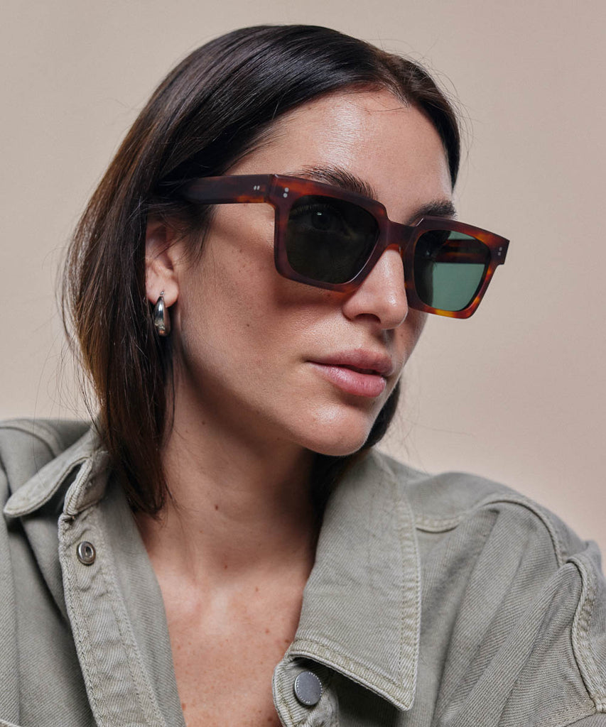 Johann Wolff Anna Havana Matte Sunglasses #color_matte-havana