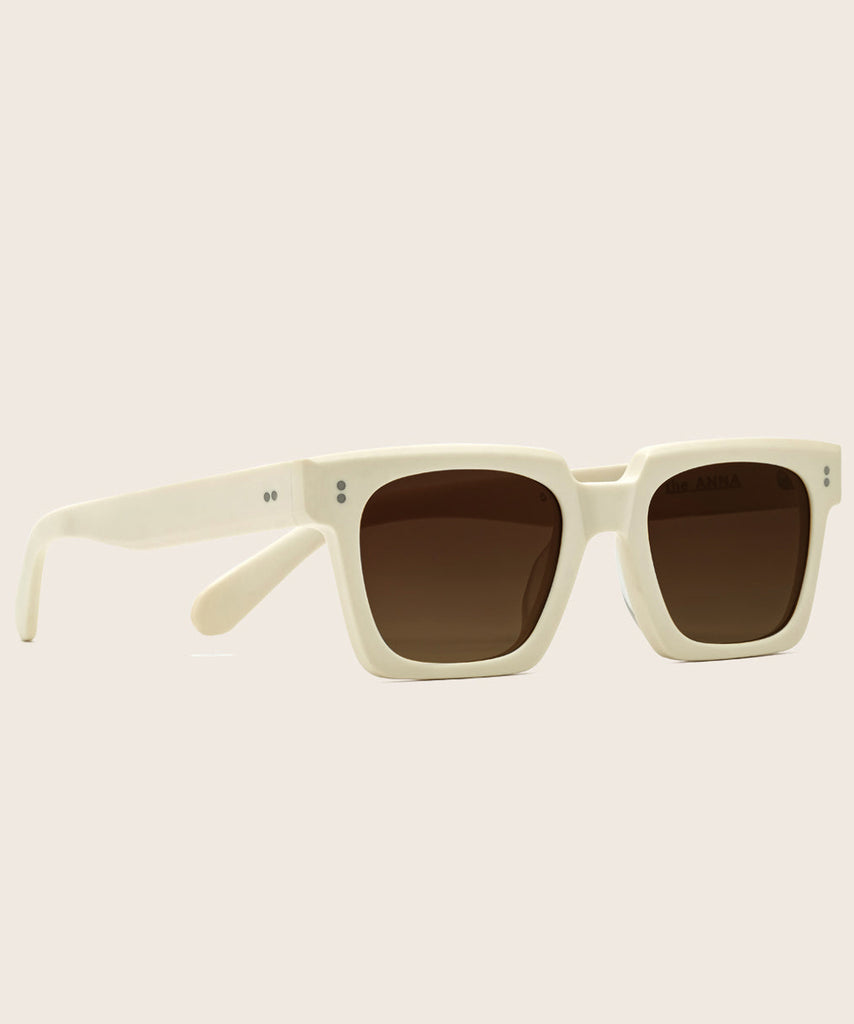 Johann Wolff Anna Matte Ivory Sunglasses #color_matte-ivory