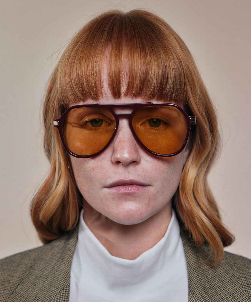 Johann Wolff Bernau Burgundy Yellow Photochromic Sunglasses #color_burgundy-yellow