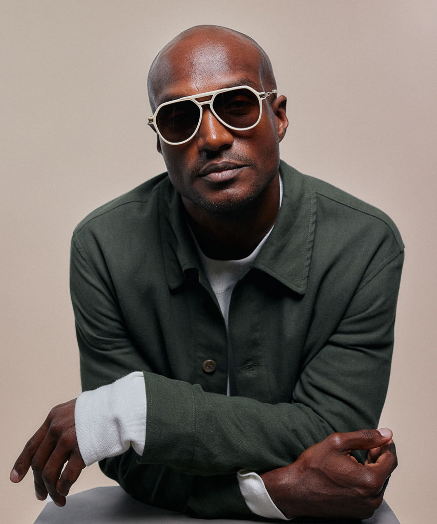 Johann Wolff Bernau Matte Ivory Sunglasses