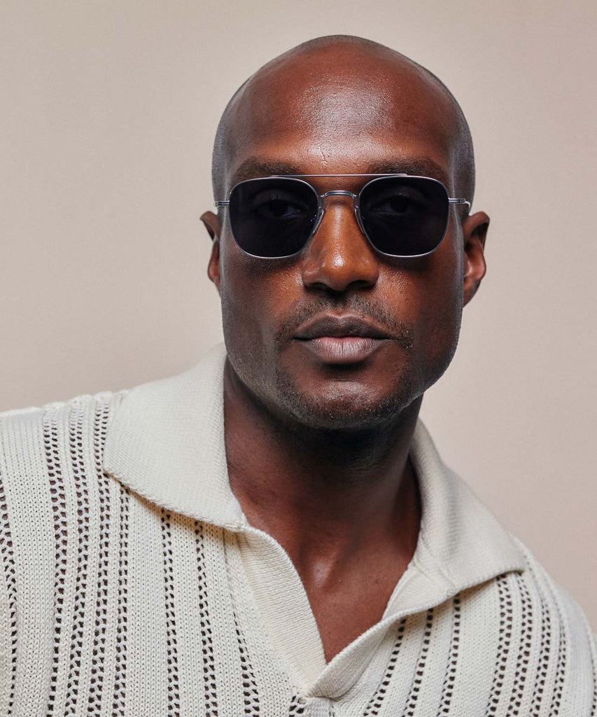 Johann Wolff Flieger White Gold Sunglasses #color_white-gold