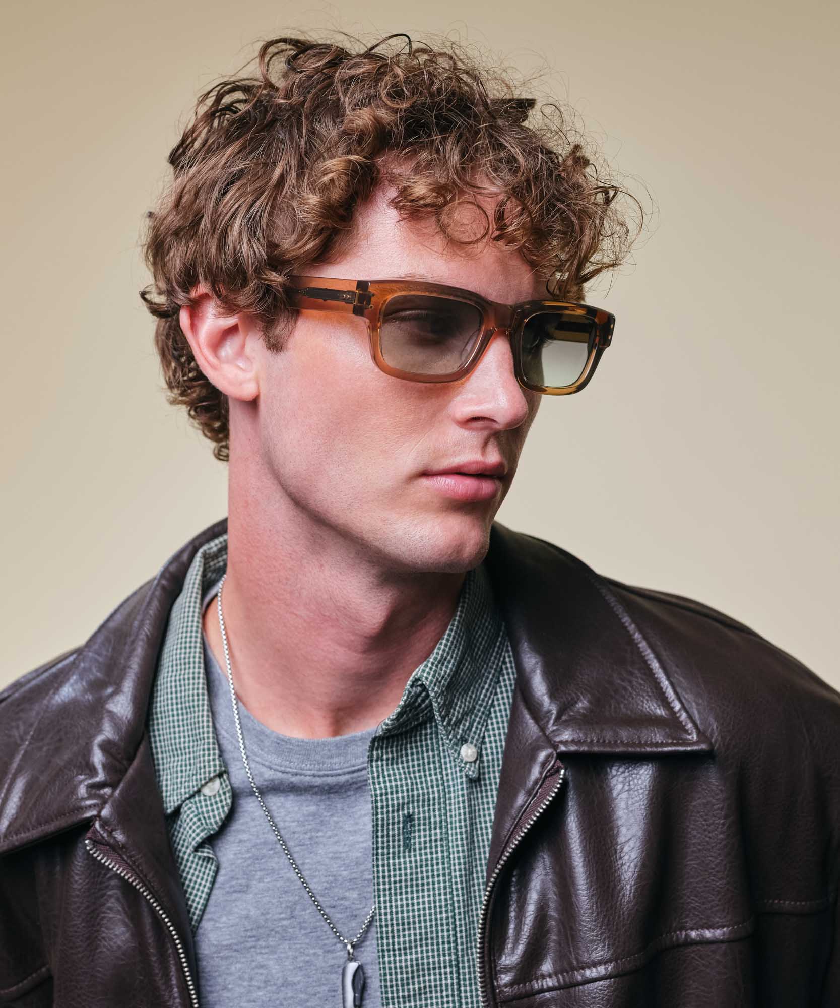 Johann Wolff Konrad Sand Smoke Green Light Sunglasses3 