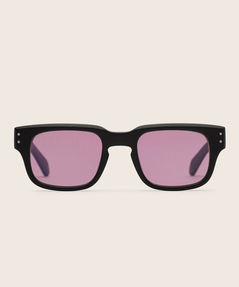 Johann Wolff Martin Black Matte Lavender Sunglasses #color_matte-black-lavender
