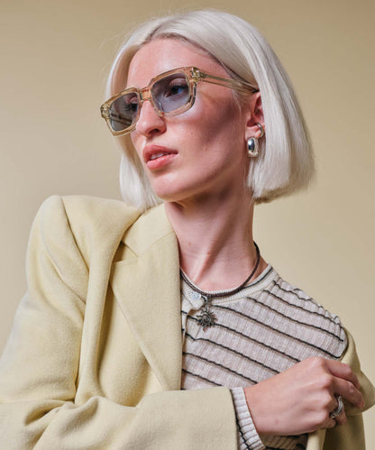 johann wolff rindt champagne light sunglasses 