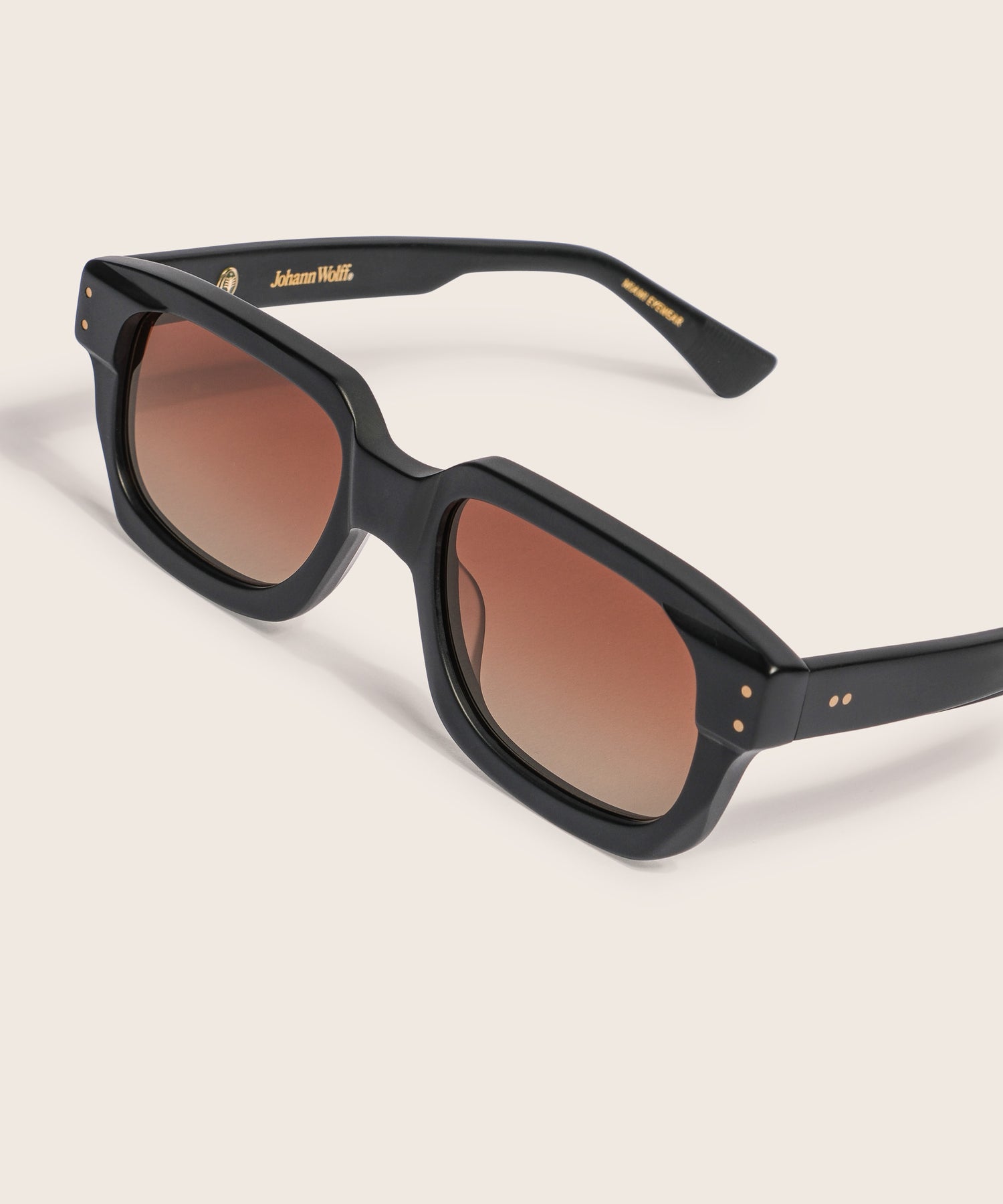 johann wolff rindt matte black light sunglasses 