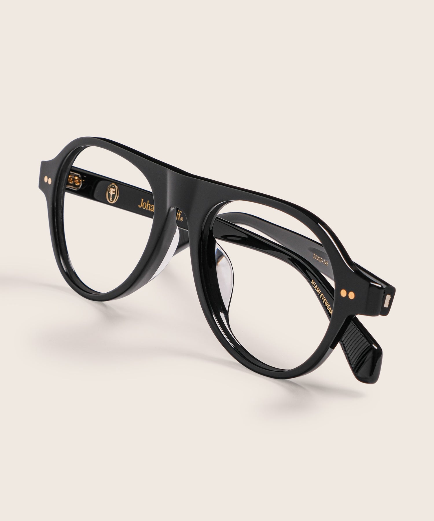 johann wolff schnell black eyeglasses 