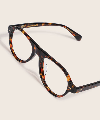 johann wolff schnell dark havana eyeglasses 