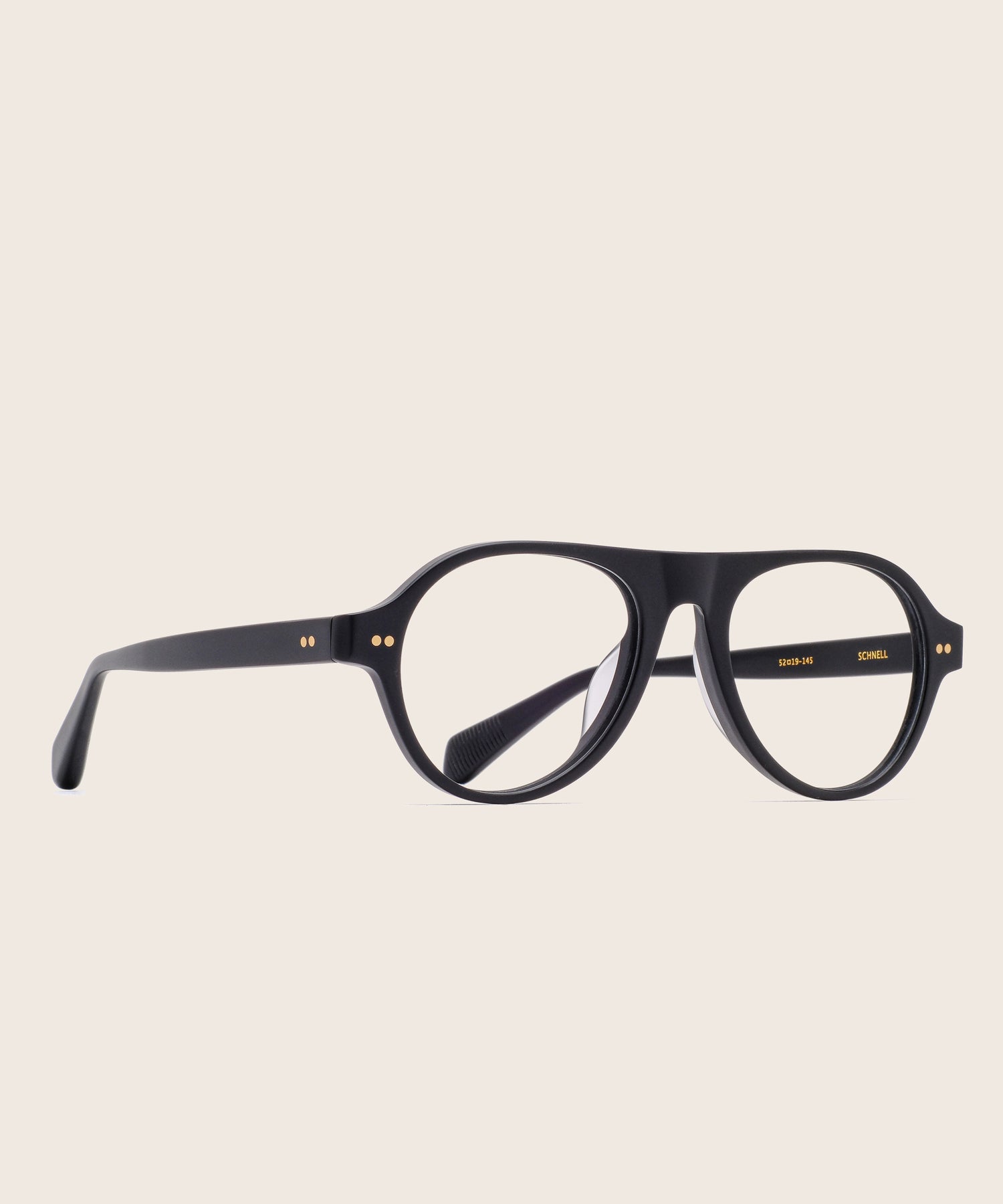 johann wolff schnell matte black eyeglasses 
